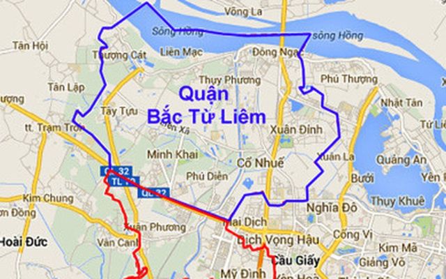Những tuyến đường phố mà Bình Minh cung cấp dịch vụ