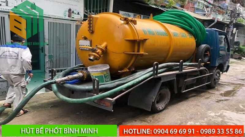 Quy trình hút bể phốt tại Thái Nguyên do Bình Minh cung cấp