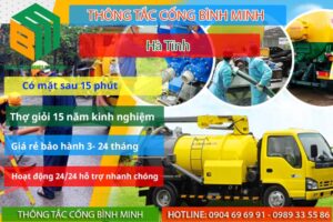 Dịch vụ thông tắc cống tại Hà Tĩnh uy tín giá rẻ 80k
