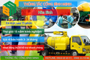 Trải nghiệm dịch vụ thông tắc cống tại Hoà Bình giá rẻ chỉ từ 50k