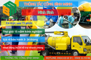 Thông tắc cống tại Ninh Bình giá chỉ với 80k