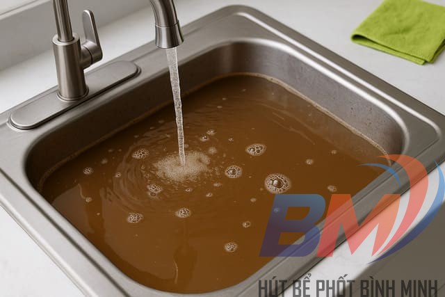 Nước rút chậm và bọt khí – dấu hiệu sớm tắc cống cần chú ý