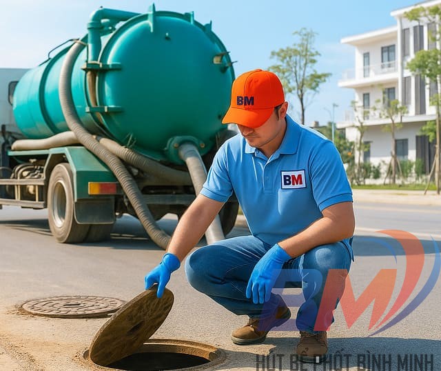 Hút bể phốt, nạo vét hố ga tại Quảng Trị