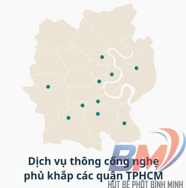 Dịch vụ thông cống nghẹt phủ khắp các quận TPHCM