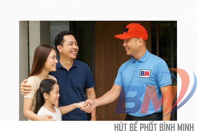 Khách hàng tại Khánh Hòa tin tưởng dịch vụ thông cống nghẹt Bình Minh nhờ uy tín và bảo hành dài hạn