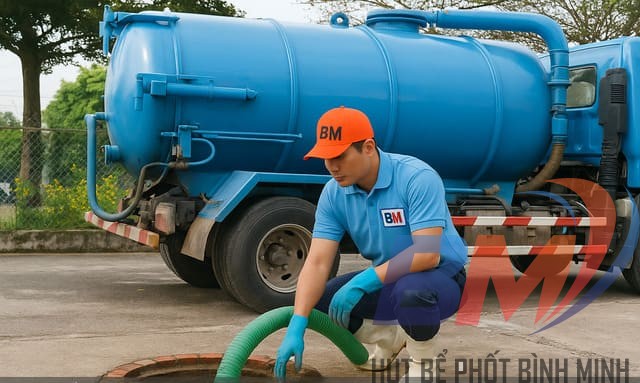 Hút bể phốt và nạo vét hố ga tại Tây Ninh do Bình Minh cung cấp