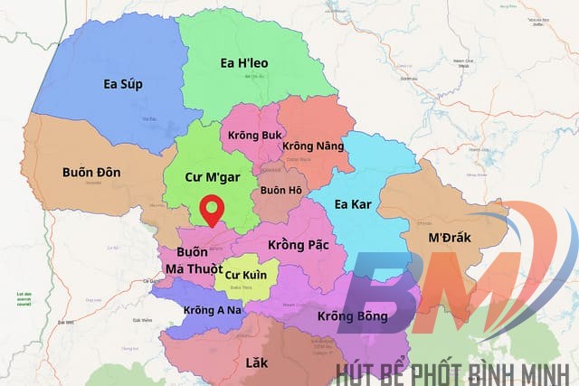 Bình Minh phục vụ thông cống nghẹt toàn tỉnh Đắk Lắk