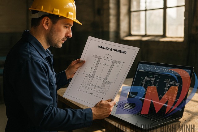 Hướng dẫn đọc bản vẽ hố ga thoát nước thải cho người không chuyên