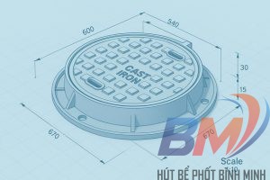 Bản vẽ hố ga thoát nước thải chi tiết theo tiêu chuẩn TCVN