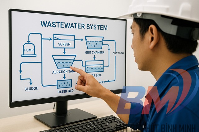 Sơ đồ nguyên lý giúp hiểu hướng dòng chảy và cách hệ thống vận hành.