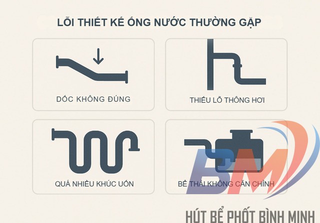 Những lỗi phổ biến nhất khiến nhà bốc mùi và tắc liên tục.